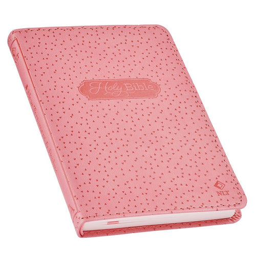 Bible NLT Infant New Testament Faux leather, Pink