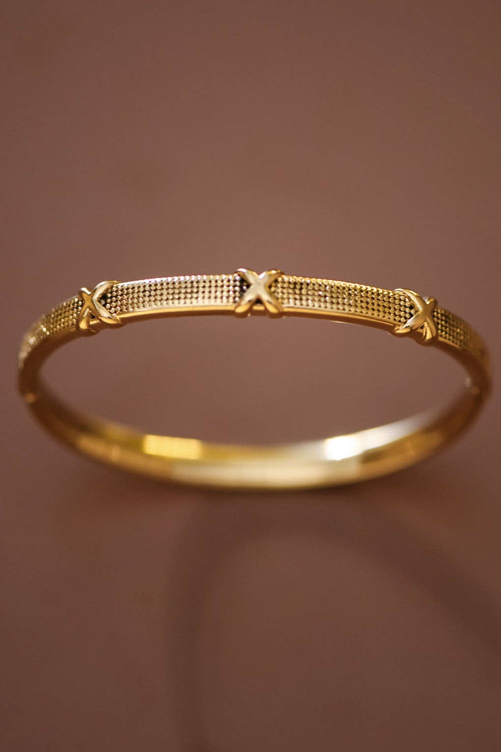 18K Gold Plated Waterproof Stainless Steel Bangle