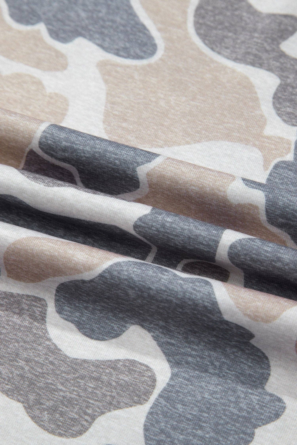 Camo Round Neck Short Sleeve T-Shirt
