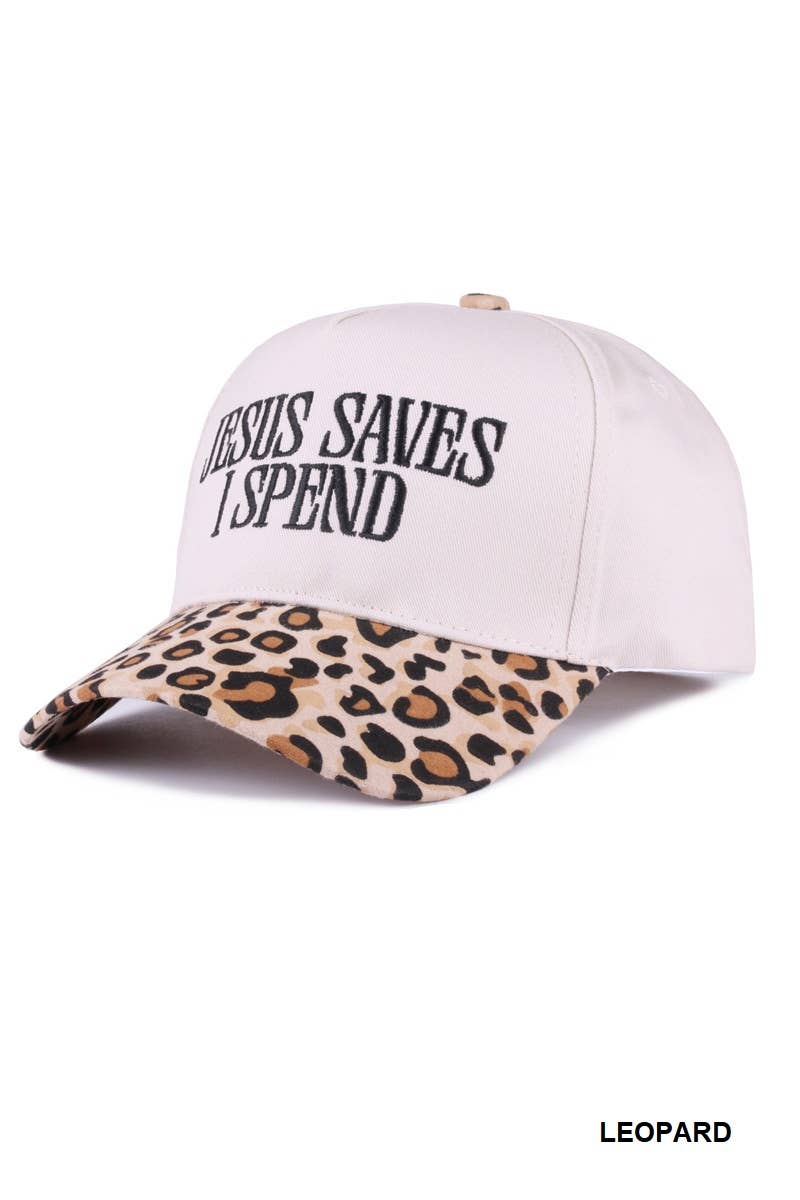 Jesus Saves I Spend hat