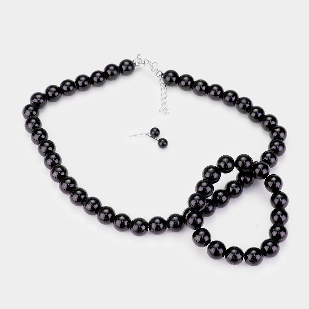 Kids Faux Pearl Necklace Sets