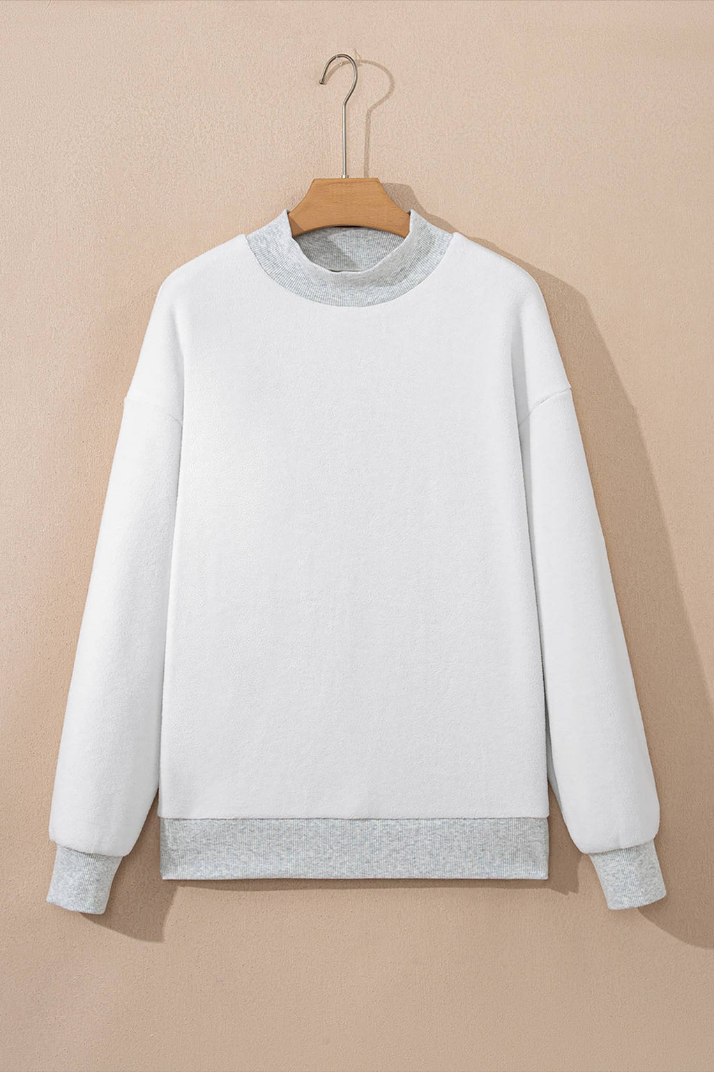 Reversible Mock Neck Sweatshirt