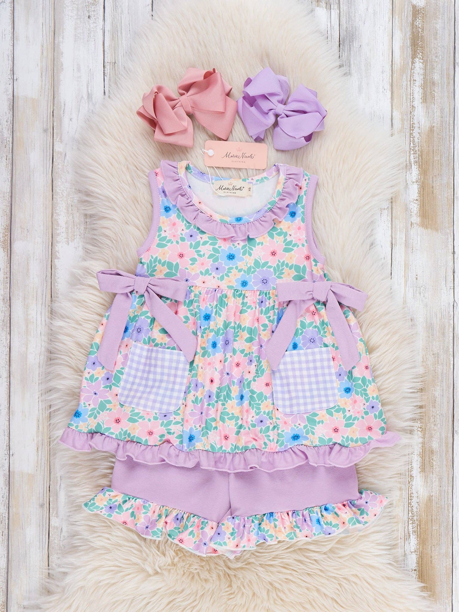 Blooming Breeze Ruffle Bow Outfit