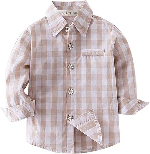 Plaid Cotton Button-Down Shirt