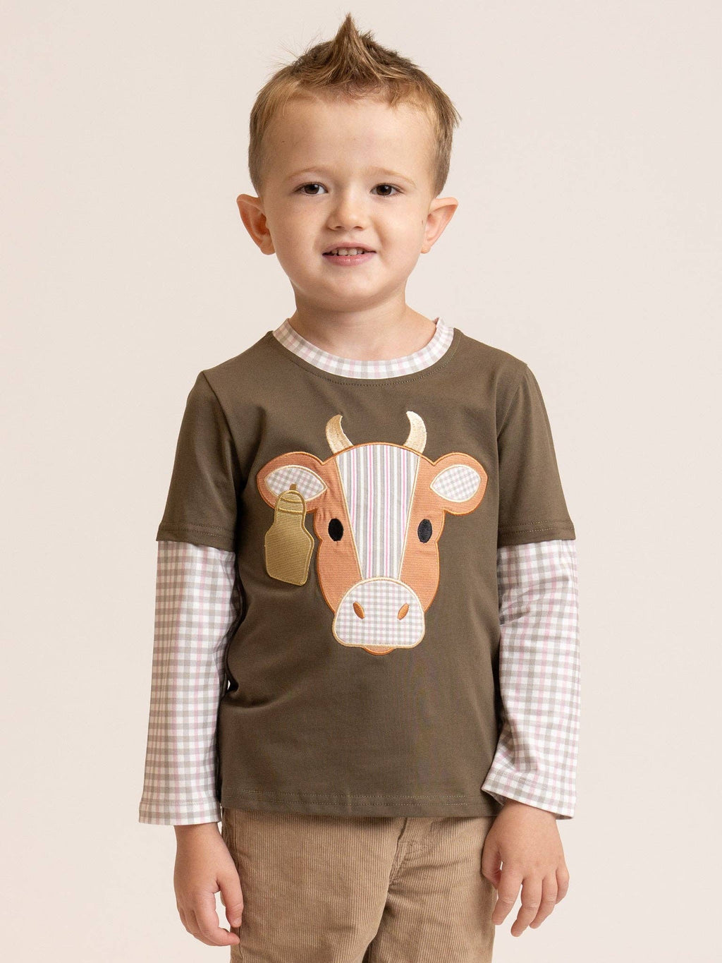 Cattle Ranch Layered Sleeve Top