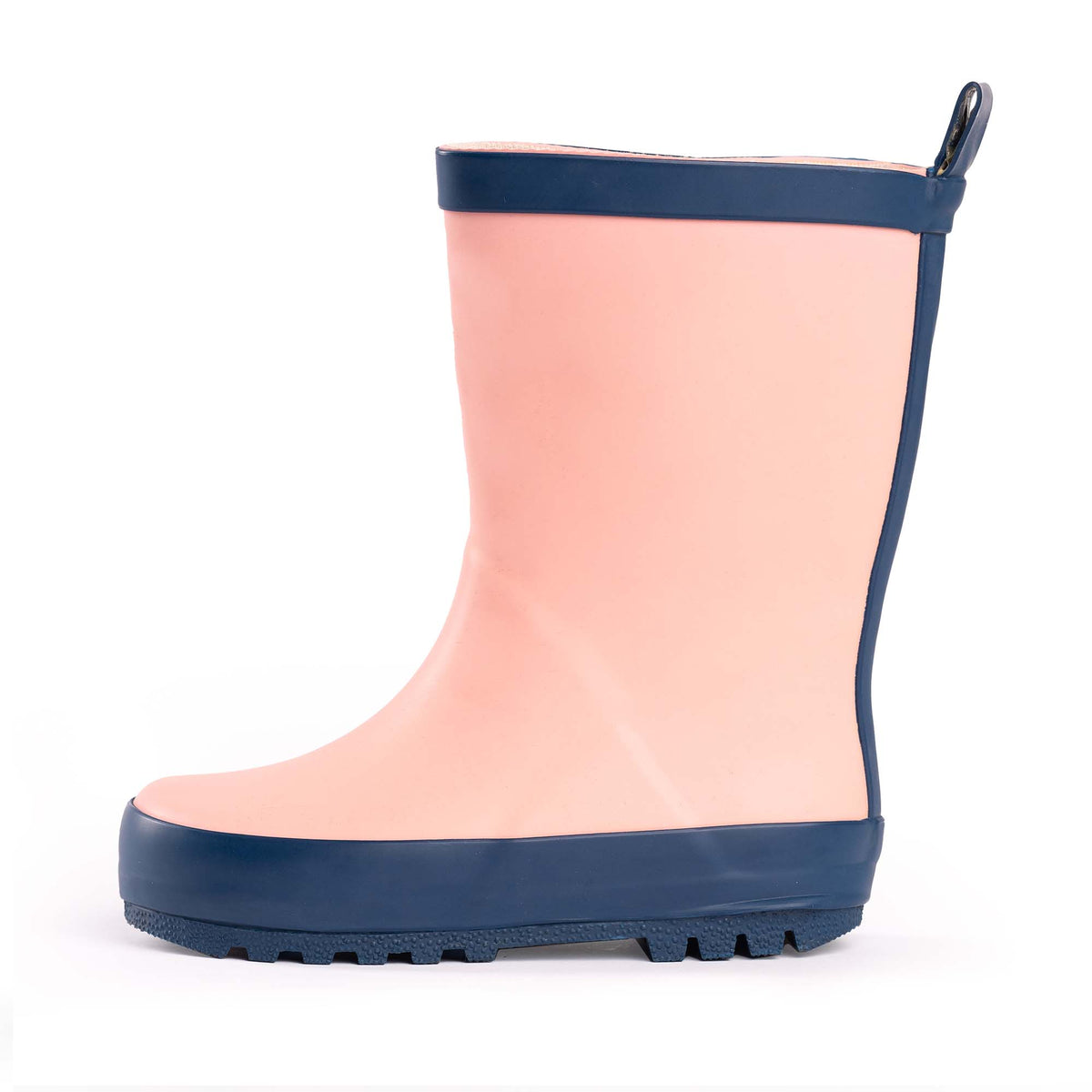 Norty Waterproof Rubber Rainboots- pink/navy