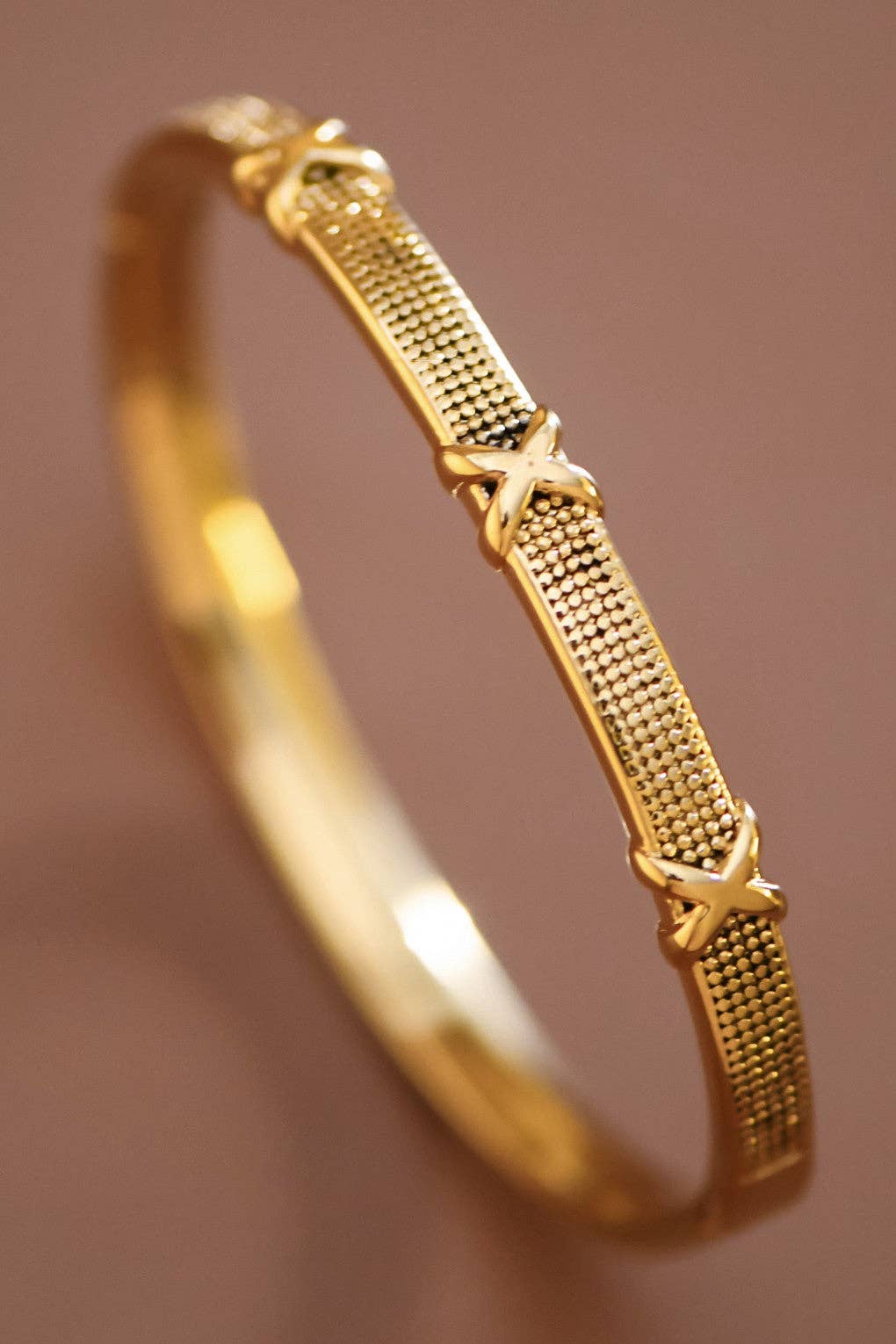 18K Gold Plated Waterproof Stainless Steel Bangle