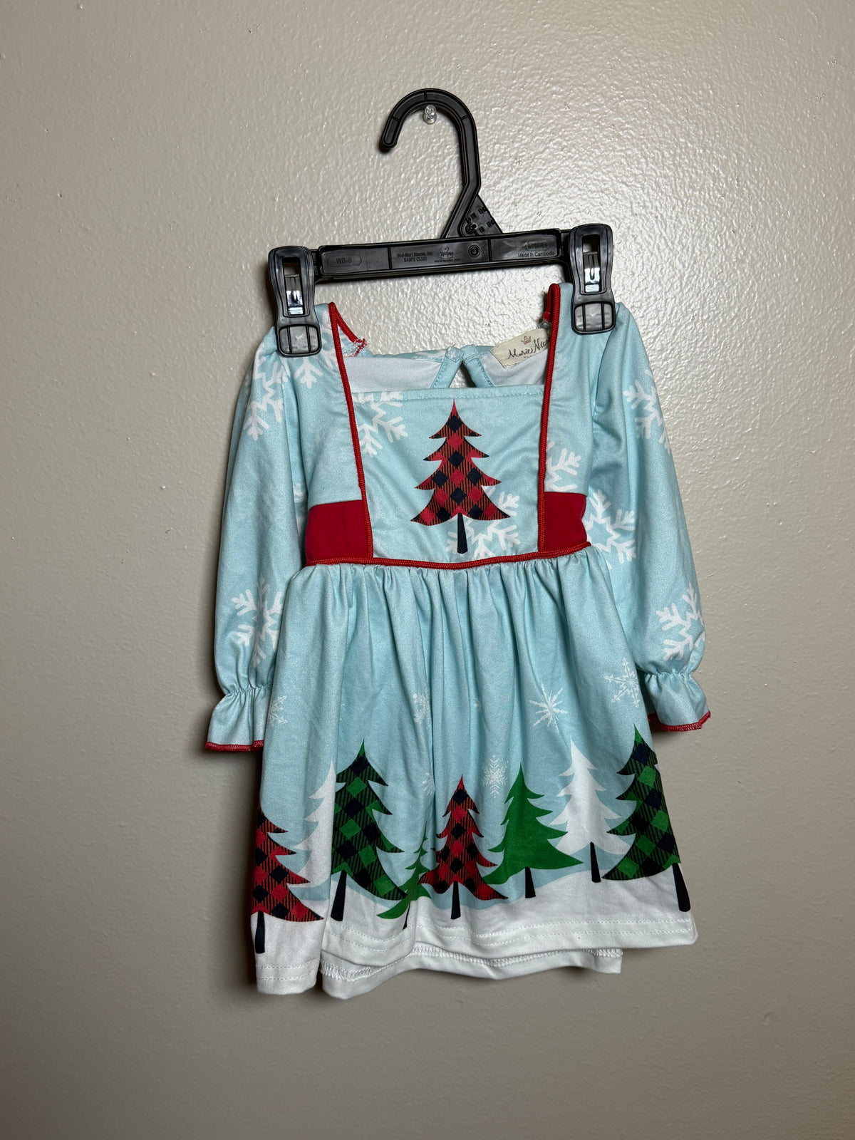 Girls Christmas tree dress