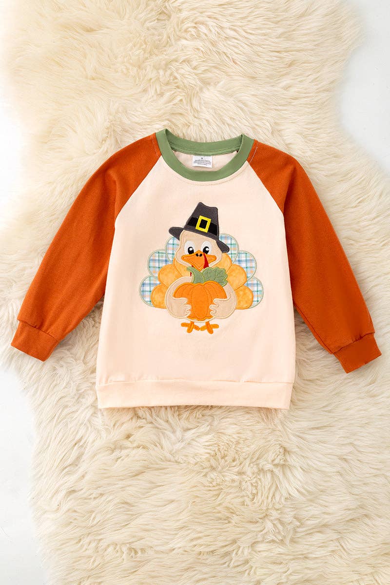 Turkey application boys pullover shirt