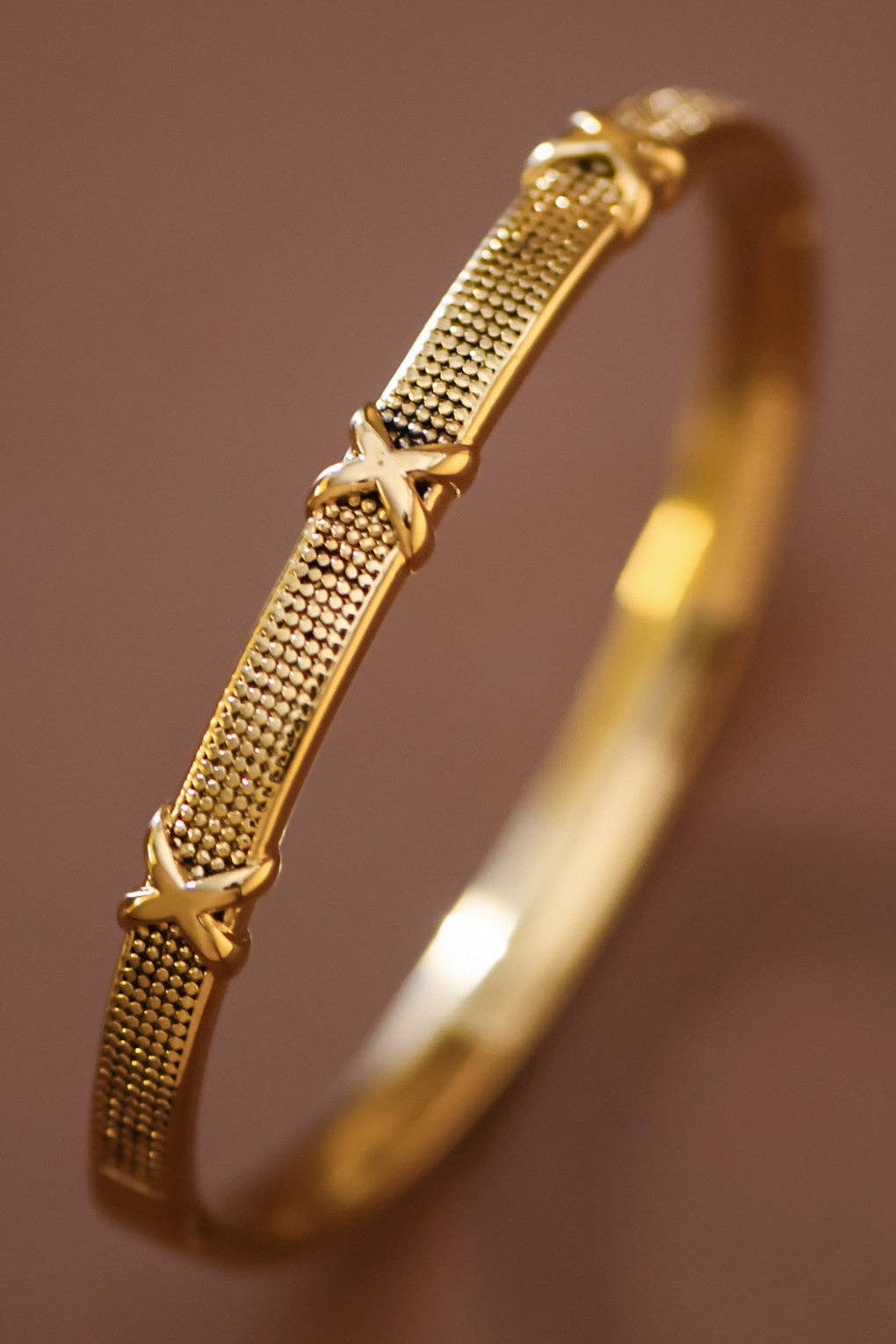 18K Gold Plated Waterproof Stainless Steel Bangle