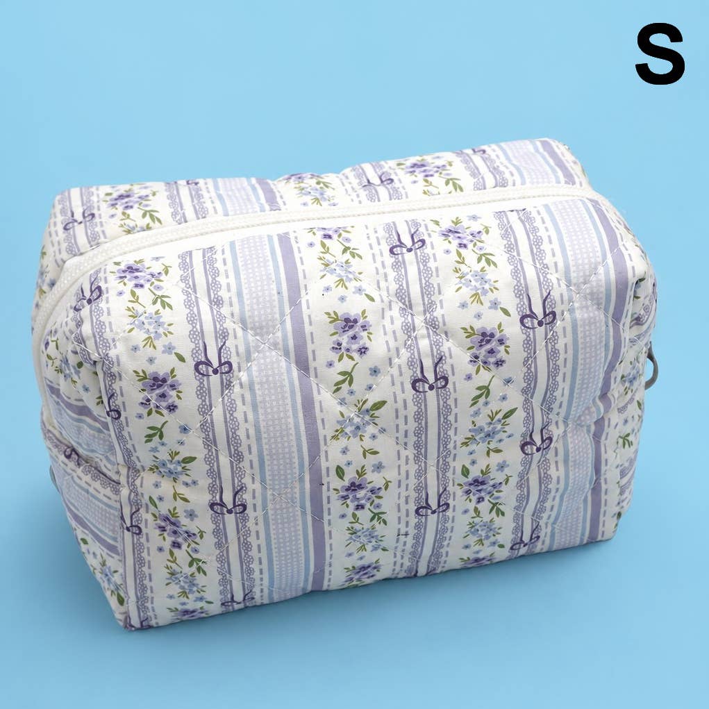 FLORAL TOILE PATTERN MAKEUP COSMETIC POUCH BAG | 40P562