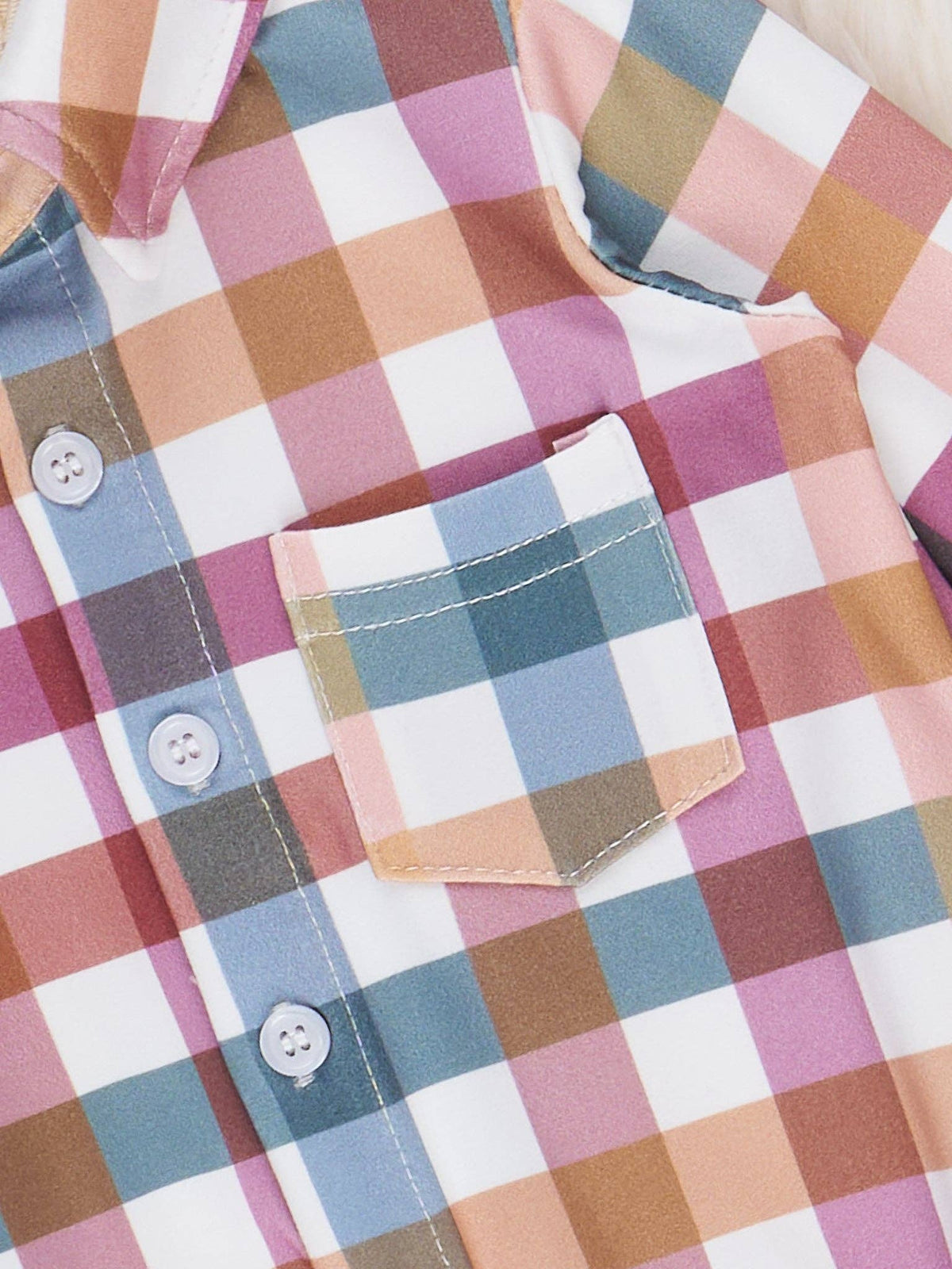 Cranberry Vintage Plaid Button Up Johnny