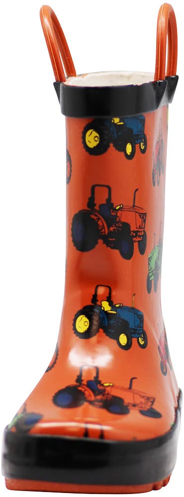 Norty Waterproof Rain Boots- Tractor