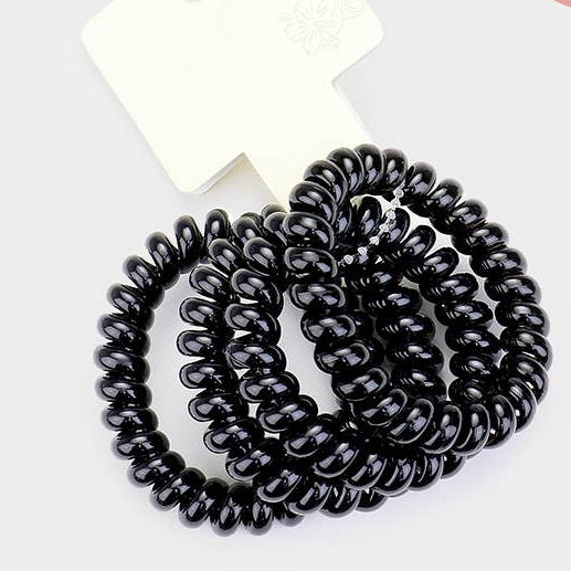 Set of 4 - Spiral Hair Tie Twisters