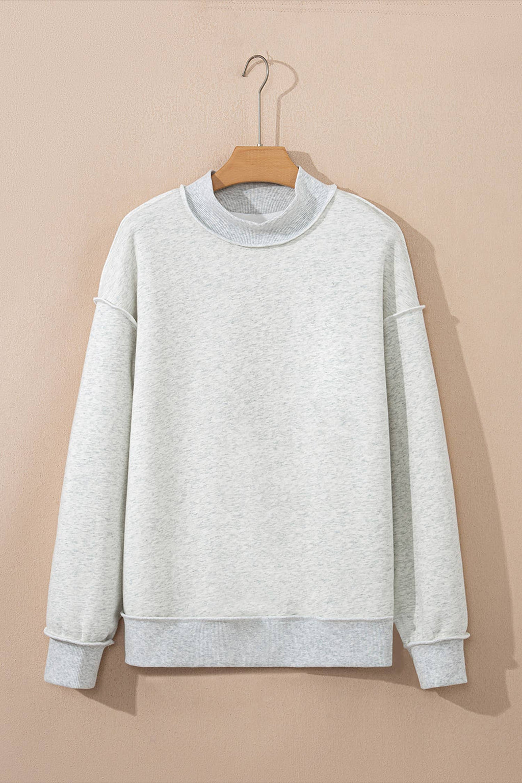 Reversible Mock Neck Sweatshirt