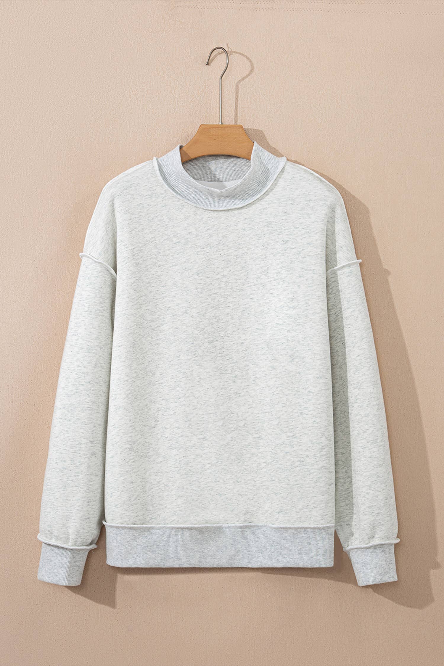 Reversible Mock Neck Sweatshirt