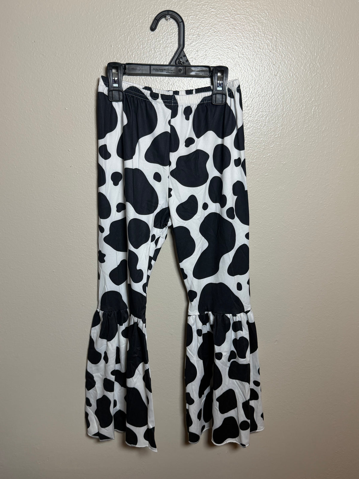 Girls cow print pants