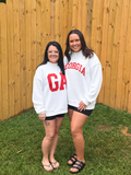 Reversible Long Sleeve Mock Neck Sweatshirt- GA