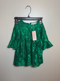 Green girls dress