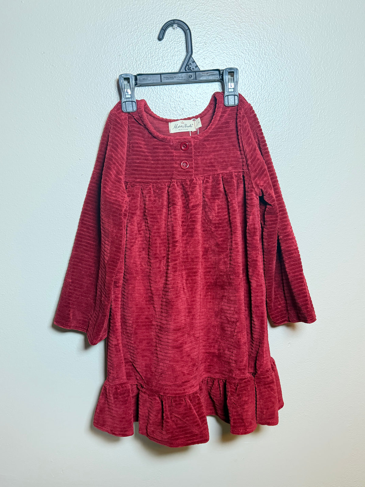 Girls velvet dress