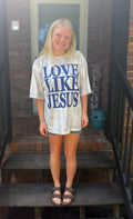 Love Like Jesus Camouflage Oversized T Shirt