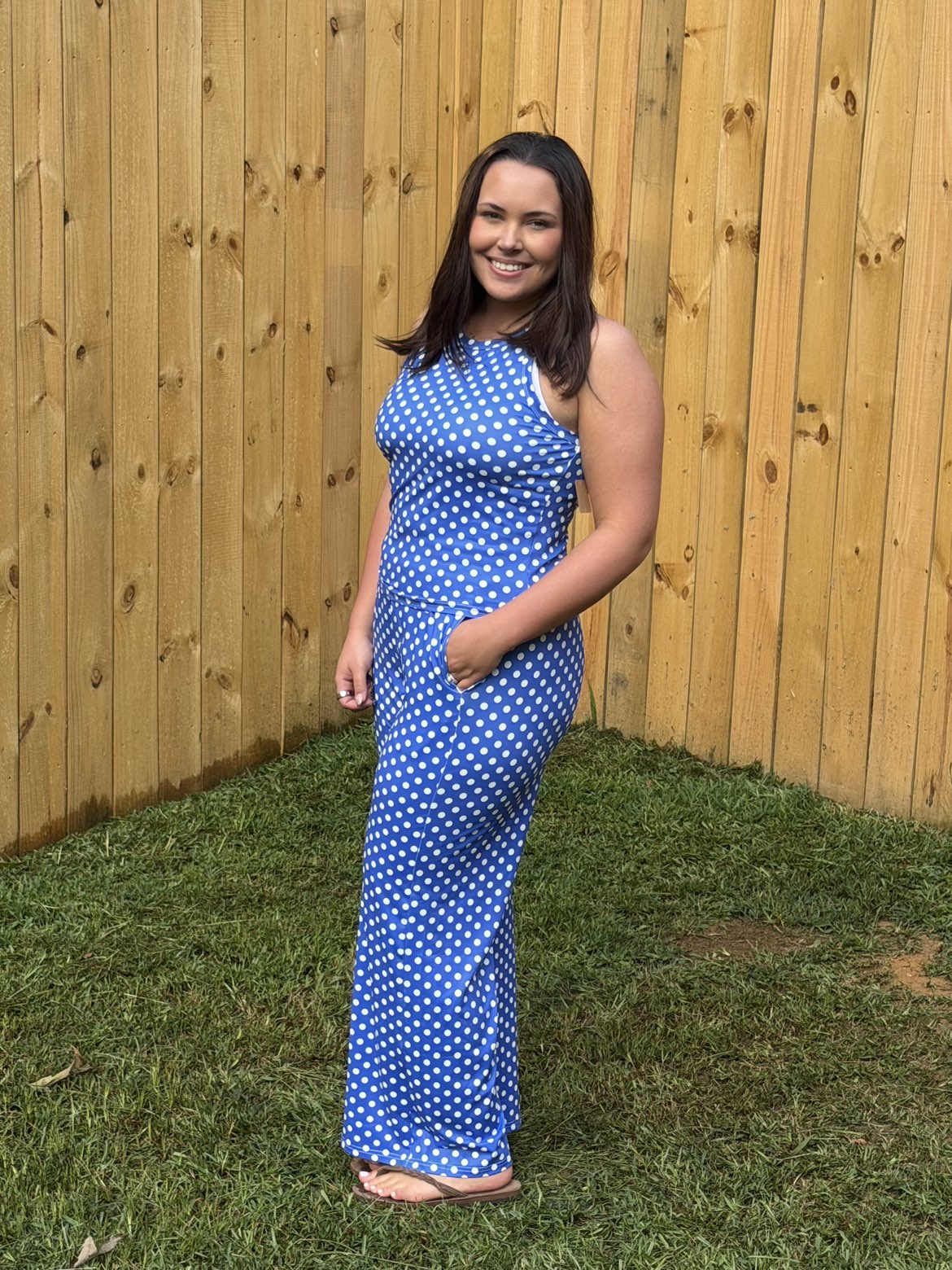 Polka Dot Tank & Loose Pants Set