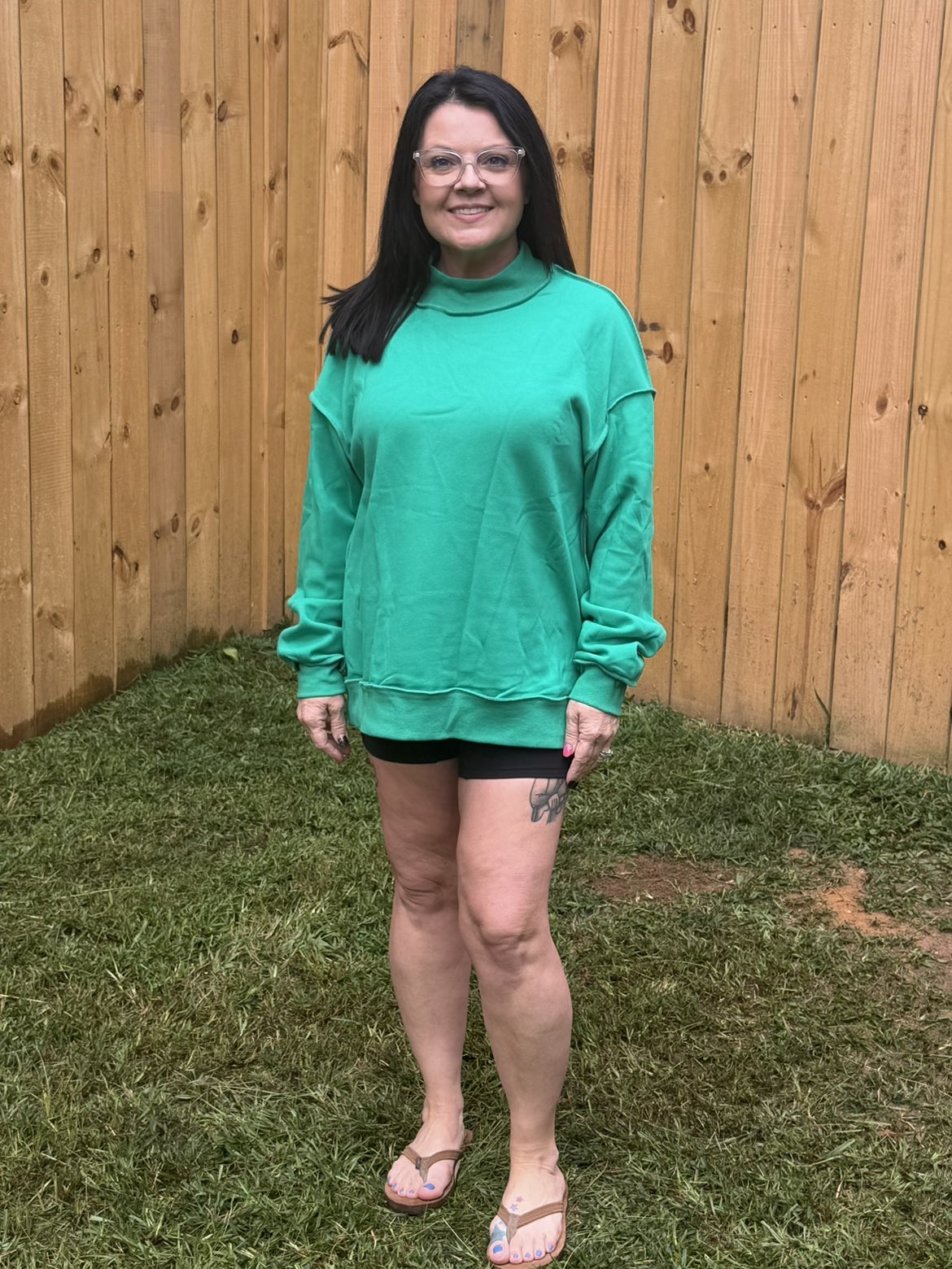Reversible Mock Neck Sweatshirt