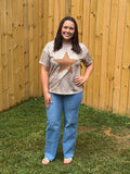 Leopard Retro Star Studded Tee