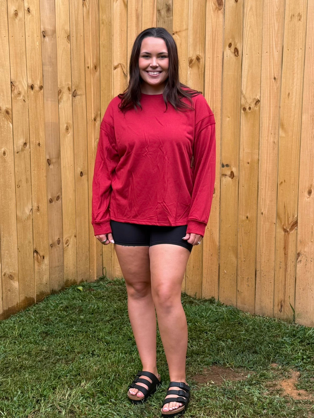 Ribbed Detail Drop Shoulder Cutout Back Sweatshirt