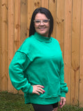 Reversible Mock Neck Sweatshirt