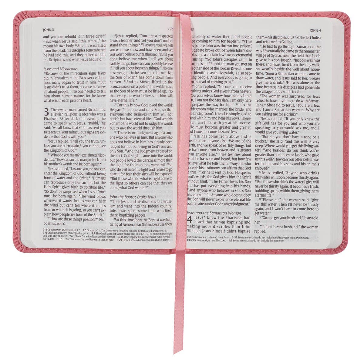 Bible NLT Infant New Testament Faux leather, Pink