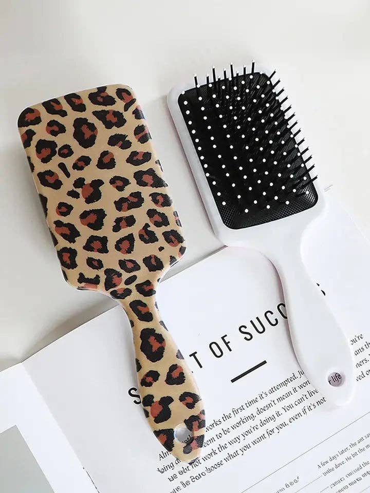 Leopard Print wet/dry/detangling Hair Brush