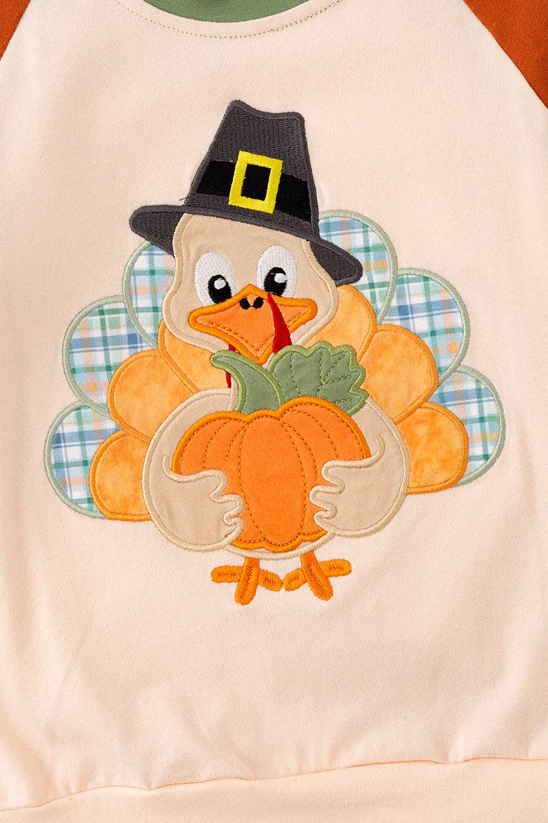 Turkey application boys pullover shirt