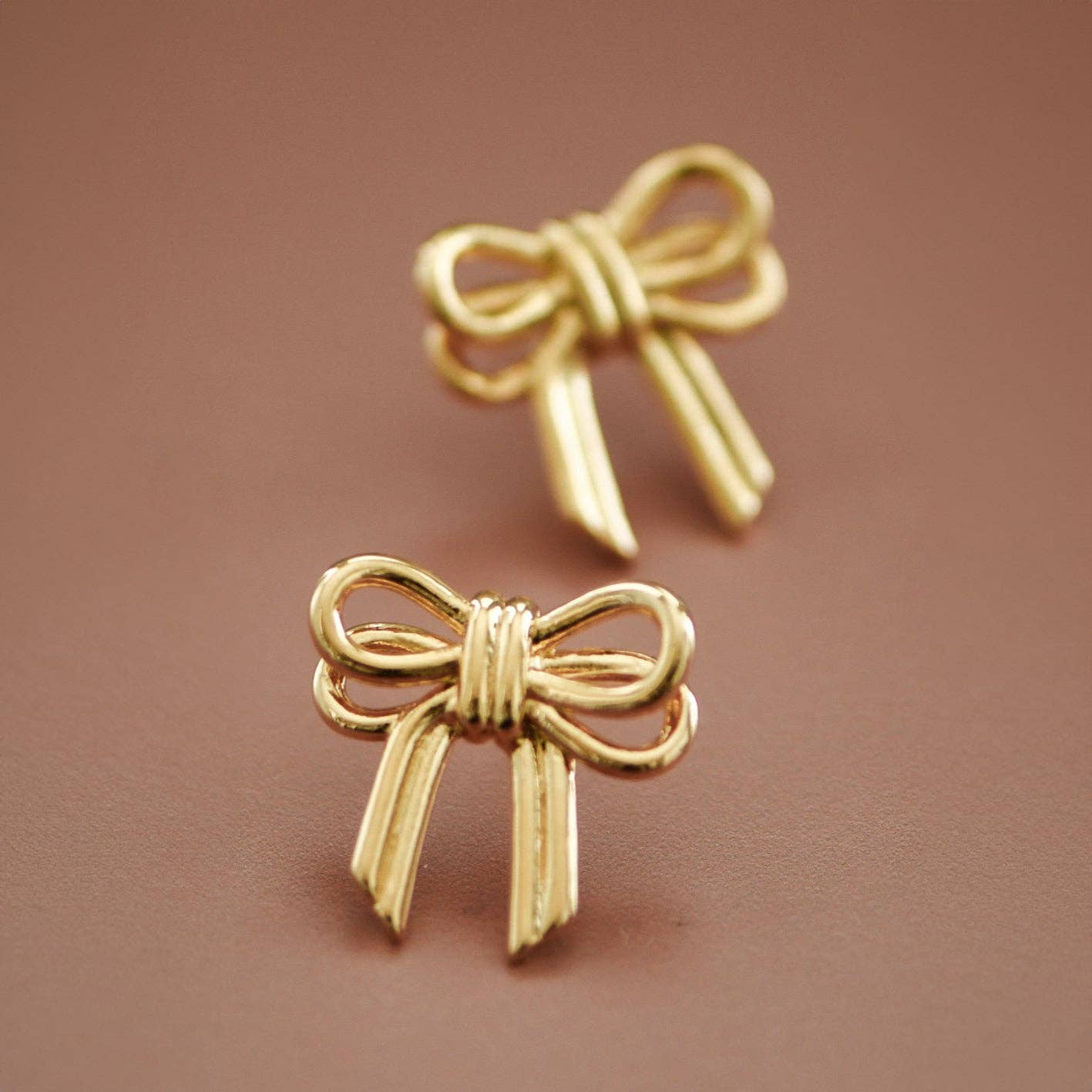 18K Gold Plated Waterproof Stainless Steel Stud Earrings