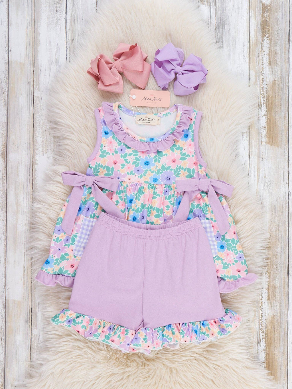 Blooming Breeze Ruffle Bow Outfit