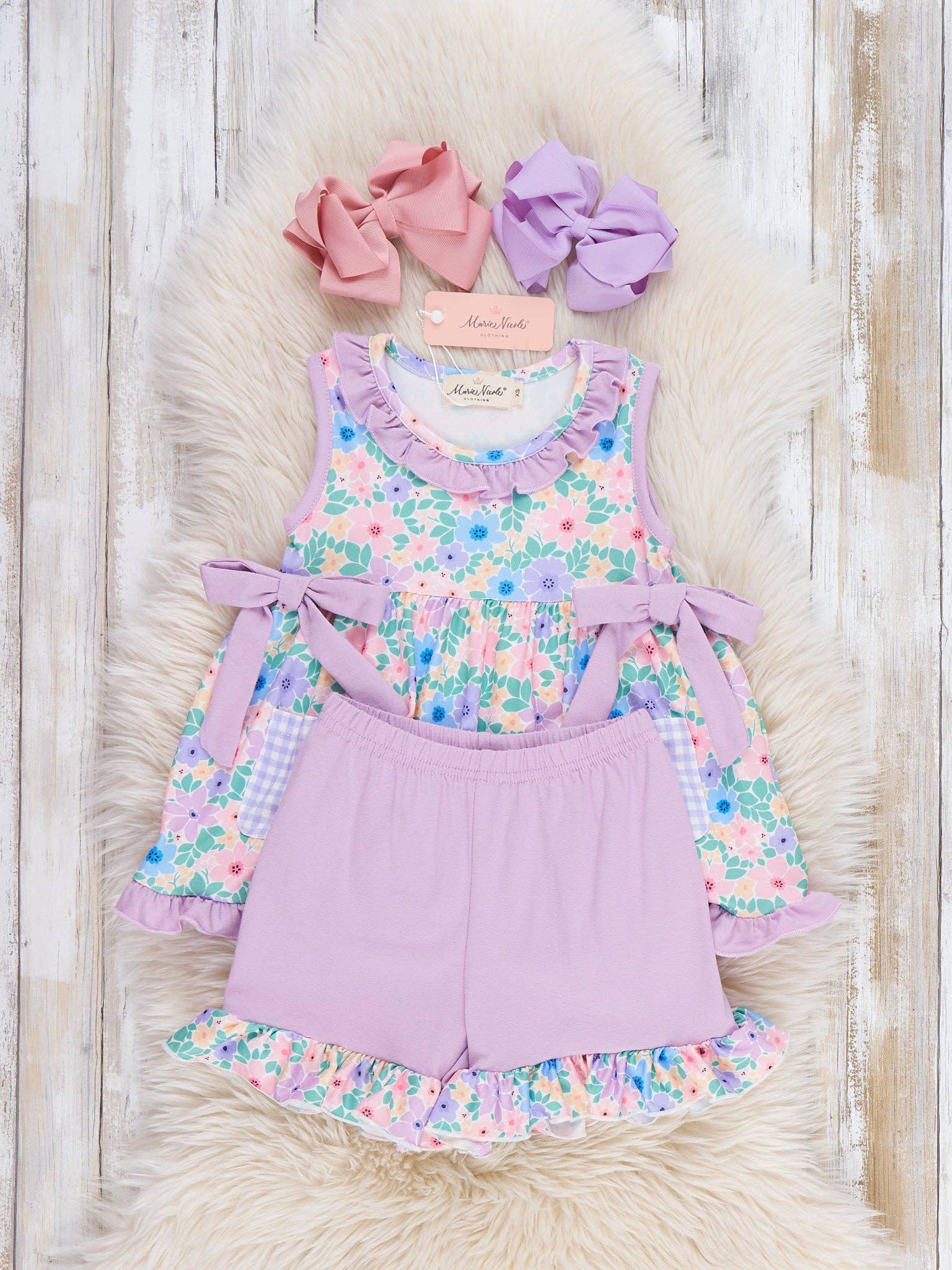 Blooming Breeze Ruffle Bow Outfit