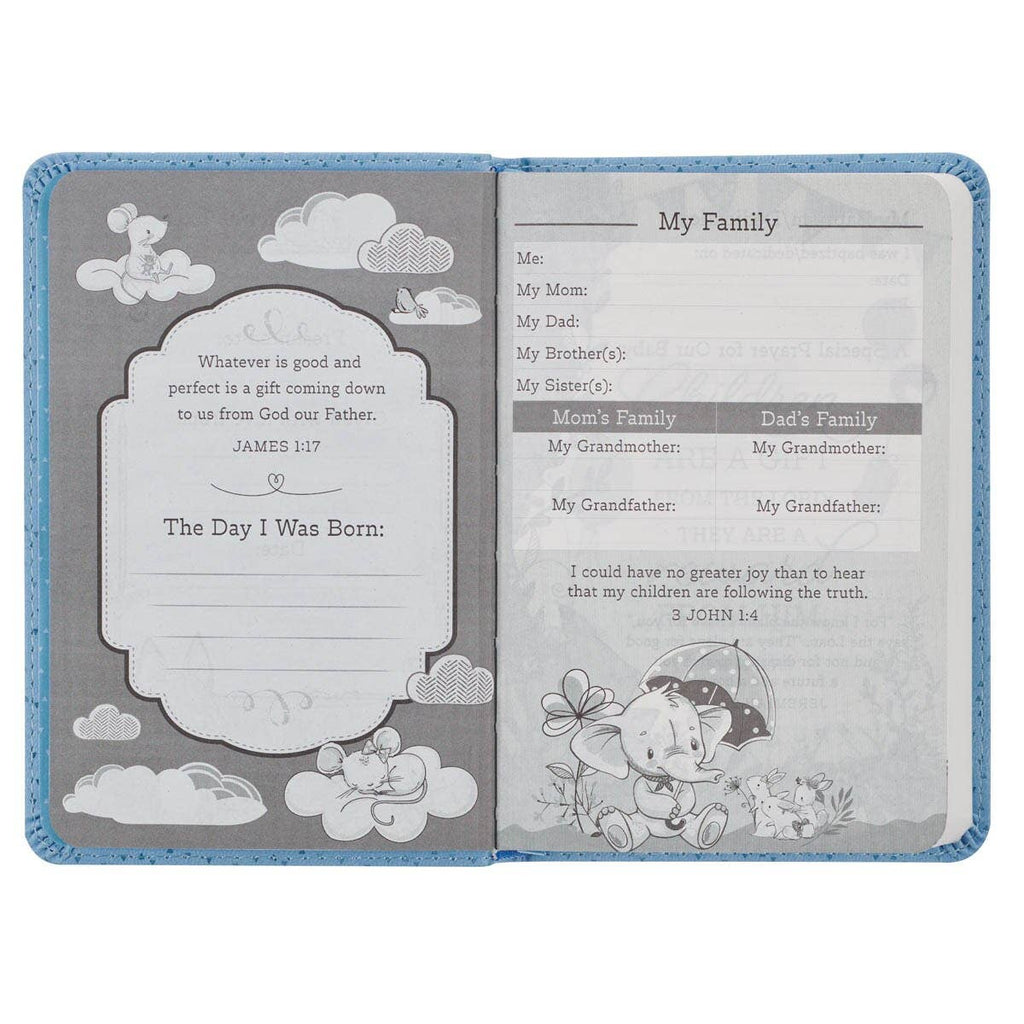 Bible NLT Infant New Testament Faux leather, Blue