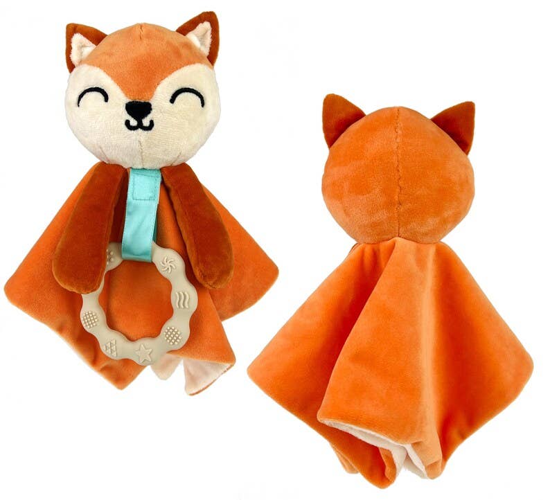 Plush Baby Lovey with Teether: Sloth, Dino, Fox