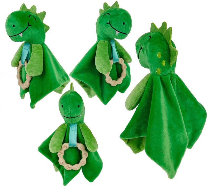Plush Baby Lovey with Teether: Sloth, Dino, Fox