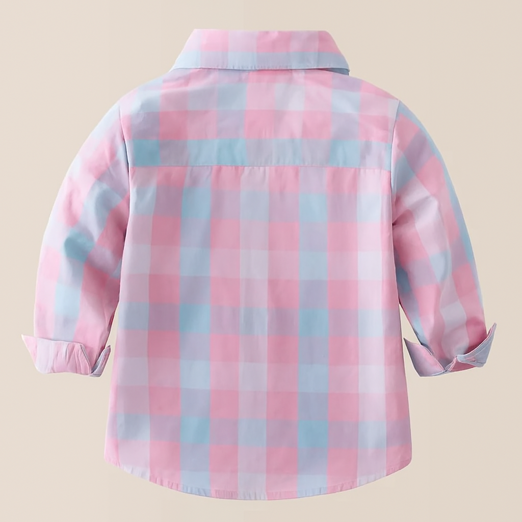 Plaid Cotton Button-Down Shirt